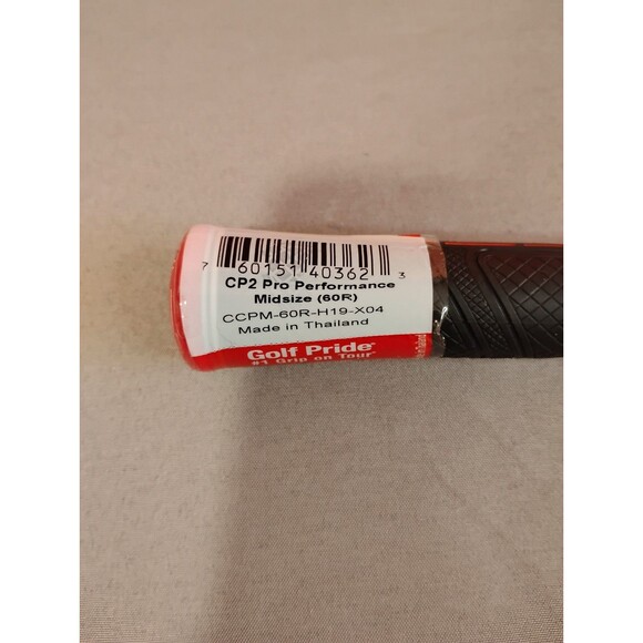 Golf Pride CP2 Pro Midsize Swing Grip Black Red - Picture 6 of 6